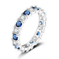 Bague en diamant de laboratoire, diamant de qualité supérieure, anneaux géométriques pour couple, anneaux unisexes populaires, argent sterling S925