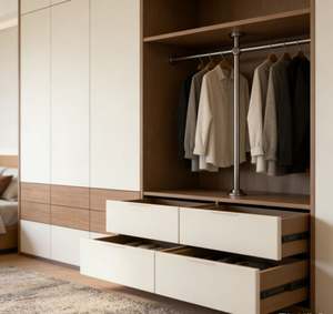 Armoire modulaire DIY, combinaison de placards avec tiroirs et étagères amovibles, meubles de chambre à coucher pour un rangement personnalisé à la maison - Product Image 3