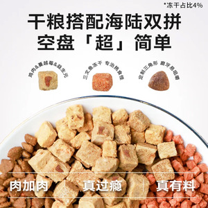 गुंगडोंग मूल से फ्रीज-सूखे सैल्मन और मांस वयस्क बिल्ली भोजन - Product Image 3