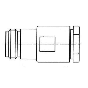 R161220000 RF kết nối đồng trục kết nối N thẳng Jack kẹp loại cáp 10 + 1150 + 75 S + D - Product Image 1