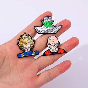 5000 Tipos de Lindos Broches de Metal Esmaltado con Logotipo de Dragon Ball (Goku, <span class=keywords><strong>Vegeta</strong></span>, Kuririn, Gohan) para Sombrero y Cuello - Product Image 6