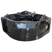 Capacité de vente en gros Baignoire de trempage intérieure en acrylique Baignoire d'angle Jacuzzi Bain à remous Autoportante Baignoire spa pour surf massage