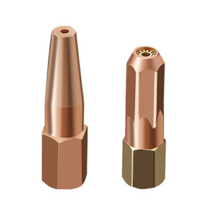 H01-6/-12 Pure Copper Welding Nozzle For Propane Lpg Acetylene Torch Copper Pipe Welding - Product Image 1