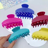 CLARMER 10.5cm Acétate Cheveux Accessoires Femmes Printemps Solide Doux Cheveux Griffe Mode Grande Taille Coloré Cheveux Griffe Clips pour Filles