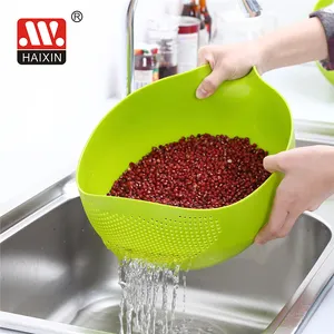 Keuken Wassen Rijst Groente Fruit Zeef Plastic Zeef Mand Colanders Zeven Gootsteen Vergiet Voor Wassen Fruit Groente