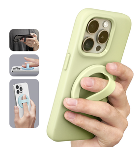 Agarre de teléfono de silicona personalizado al por mayor, soporte magnético de silicona suave y flexible para teléfono, agarre de dedo de silicona, soporte para teléfono móvil - Product Image 2