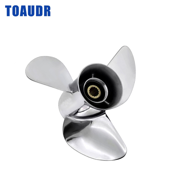 Stainless Steel Propeller 13 X 19 -K for Yamaha 50-130HP, 15 Tooth 688-45970-03-98 688-45970-03-00,RH