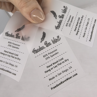 Transparent personnalisé étanche écologique sérigraphie coloré TPU ruban lavage soins vêtements étiquette