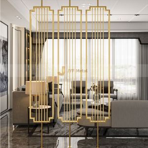 EX208 Manufacturers Custom Design Luxury Gold Living and Dining Room Stainless Steel Divider Restaurants Metal <b>Screen</b> Partition - Product Image 6