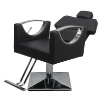 Fauteuils de coiffure de luxe inclinables pour salon, chaise de coupe de cheveux 360° pour barbier
