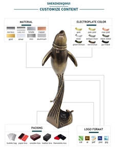 制造商设计高品质金属工艺品礼品青铜摆件定制金属奖杯 - Product Image 6