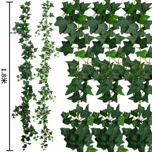Lianes de lierre artificielles de 1,8 m de long, feuilles vertes, plante décorative suspendue pour la décoration murale de la maison et du jardin - Product Image 4
