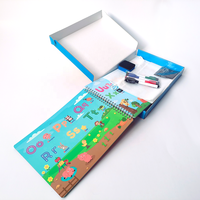 Caja de embalaje de papel, nuevo diseño de educación preescolar, libro ocupado personalizado para niños, libro para colorear impreso, juego de pegatinas para niños