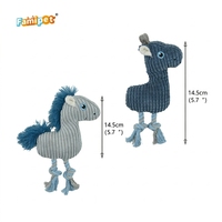 Jouet en peluche doux et froissé pour animaux de compagnie, design animaux thème hiver, personnalisé par le fabricant Famipet, jouet couineur pour chien