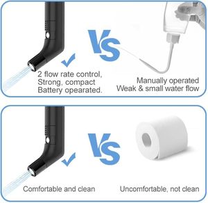 Rociador de bidé portátil al por mayor, de ABS ecológico, con control de flujo de 2 velocidades, para posparto, viajes, mini inodoros, higiene personal - Product Image 2