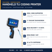 Printer Inkjet Termal Portabel TIJ 300DPI 42ml Cartridge Pencetak Kode Tanggal Kedaluwarsa dan Kode Batch untuk Pabrik Kabel dan Karton