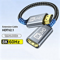 Cable de Extensión HDTV 2.1 Macho a Hembra 8K 60Hz 4K 144Hz 48Gbps para PS5, Proyector, Monitor, TV Hub