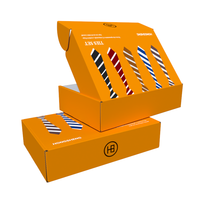 Caja de Cartón Corrugado Rígido Personalizada con Relieve y Laminado Mate, Caja de Cartón Plegable Reciclable para Embalaje de Ropa