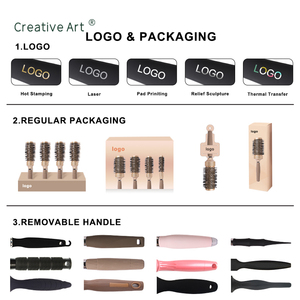 OEM Neue Design Nano-Thermo-Keramik Haarbürste Professionelle Salon Stylingbürste Rundbürste zum Föhnen und Locken - Product Image 5