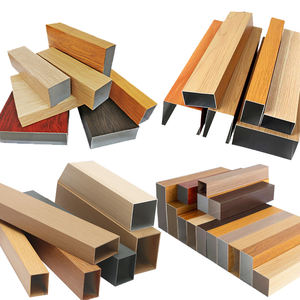 Hot Selling Waterdichte Wpc Hout Buis Kunststof Composiet Vierkant Hout Voor Binnenwand Plafond Decoratieve Materialen - Product Image 3