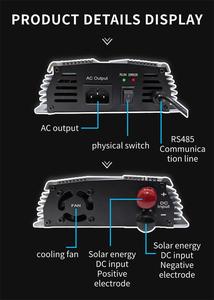 800w 1000w 1200w 12V 24V On-grid Solar 180-280vac Pure Sine Wave Home Use MPPT 99% Efficiency - Product Image 4