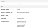 Cartouche de batterie de remplacement APC APCRBC148 # 148 pour onduleur APC pour ordinateur