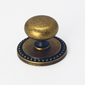 Tablero inferior decorativo redondo de estilo antiguo para puertas de armarios, Pomo de puerta de muebles Vintage para cajón de uso de cocina y dormitorio