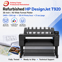 Plotter/Copiadora DesignJet para HP T920 920, Impresora de Inyección de Tinta de Formato Grande de 44'' A0, Reacondicionada, Adecuada para Carteles Publicitarios y CAD