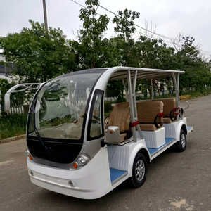 รถบัสไฟฟ้าชมวิว MH 9-14 ที่นั่ง พร้อมประตู รถพลังงานใหม่ มอเตอร์ AC 5KW แบตเตอรี่ตะกั่วกรด สำหรับขาย - Product Image 1