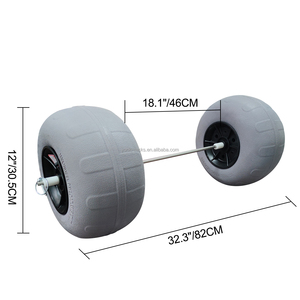 Yonk Balloon Wheel Axle Kit with Stainless Steel Axle for Kayak Cart <strong>Beach</strong> Cart Trolley <strong>Wagons</strong> - Product Image 1