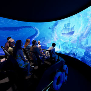 รถไฟเหาะเคลื่อนที่ด้วยไฟฟ้าสำหรับสวนผจญภัย9D 7D 4D 3D โดมใหม่2026 - Product Image 1