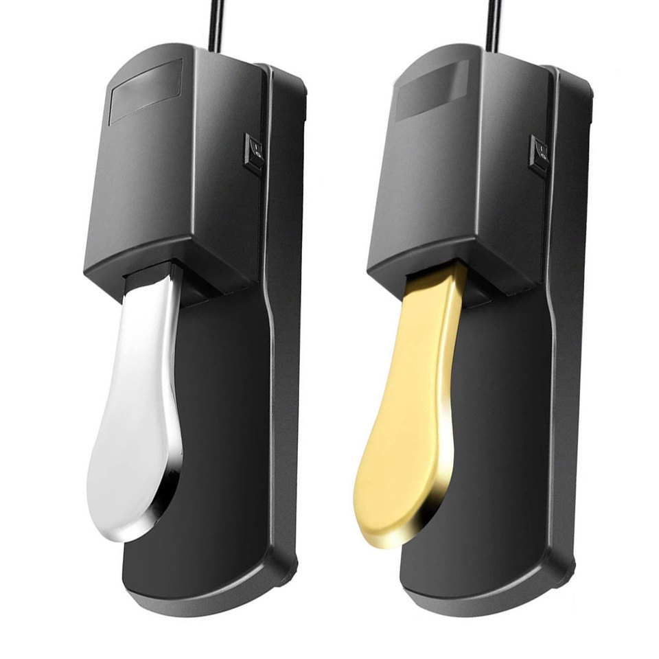 Naomi Audio Universal Sustain Pedal With Polarity Switch Damper Pedal For Electric Piano Keyboard Electronic Organ Synthesizer