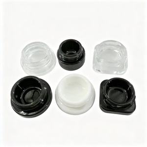 Frascos de vidrio grueso blanco y negro de 5/9 ml a prueba de niños con tapas blancas CR resistentes a los rayos <span class=keywords><strong>UV</strong></span> <span class=keywords><strong>para</strong></span> almacenamiento de aceite, bálsamo labial, cera, cosméticos. - Product Image 6