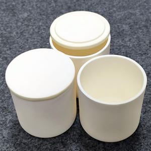 50ml 100ml 200ml <span class=keywords><strong>creuset</strong></span> en céramique cylindrique à haute teneur en alumine avec couvercle - Product Image 4