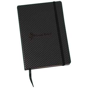 Carnet de notes exécutif en fibre de carbone de qualité supérieure, design moderne et technologique, impression de logo personnalisée, bloc-notes en gros - Product Image 1