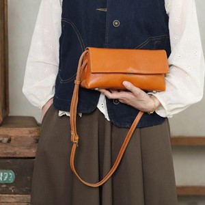 Genuine Leather Crossbody <b>Bag</b> Horizontal Square Cover Type Anti-Theft Women's Shoulder <b>Bag</b> For Leisure Travel Brown Coffee - Product Image 3