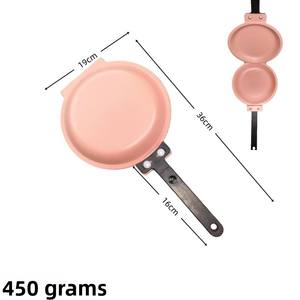 Poêle à gâteau multifonctionnelle antiadhésive en forme de cœur et poêle à frire double face en acier inoxydable facile à nettoyer - Product Image 5