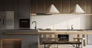 Juego completo de gabinetes de cocina modernos de madera maciza de alta calidad personalizados para un diseño de cocina lujoso - Product Image 2