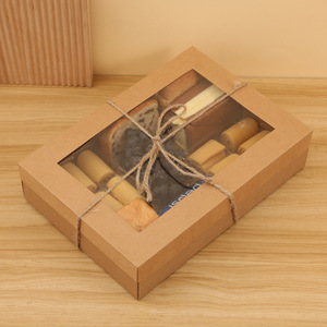 Hộp dã ngoại giấy kraft thân thiện với môi trường bán buôn, hộp dã ngoại nhựa gấp gọn ngoài trời có cửa sổ PVC - Product Image 2