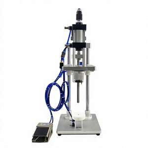 Machine à sceller les bouteilles en verre à roulement pneumatique, petite machine de capsulage pour flacons de parfum en verre - Product Image 1