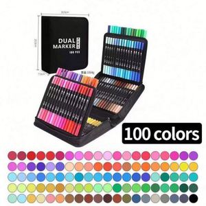 Juego de 60 Rotuladores de Doble Punta con Tinta Permanente, Resistente al Agua y No Tóxica, en Caja con Logotipo Personalizado, para Niños y Adultos, para Lettering - Product Image 3
