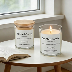 Juego de 2 Velas Aromáticas de Cera de Soya Oshine, Ayuda para Dormir, Relajación, Aroma Natural, Regalo para Mujeres, Decoración del Hogar - Product Image 1