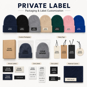Custom Logo Knitted <b>Beanie</b> <b>Hat</b> 26 Colors Soft Acrylic Winter Warm Skull Cap Wholesale Promotional Blank Cuffed <b>Beanie</b> Navy - Product Image 5