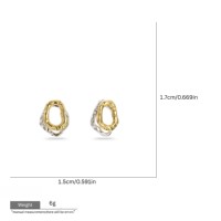 Nouvelle Arrivée Boucles d'Oreilles Pendantes Légères et Tendance pour Femme, en Or et Argent, Motif Vague Découpée, Bijoux Fantaisie Personnalisés en Gros
