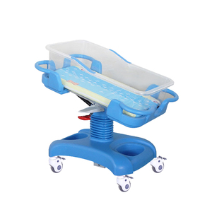 LK مستشفى طبي استخدام ABS عربة أطفال رفع سرير رعاية حديثي الولادة فرامل غاز تصميم مريح لتشخيص الأطفال - Product Image 2