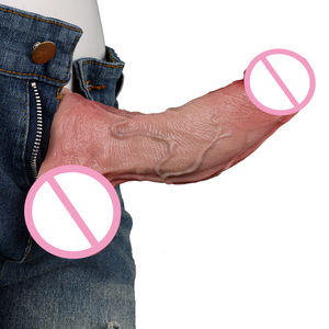 NNSX 19 cm lebensechter Penis Doppels chicht Haut Dongs Adult Masturbation Realistischer <span class=keywords><strong>Dildo</strong></span> für Männer Frauen Starke Saug Sexspielzeug - Product Image 2