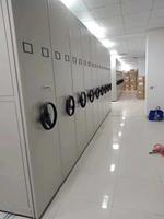 Système d'armoire de classement en vrac Bibliothèque Étagères compactes Étagères à livres de masse mobiles Étagère à livres en métal mobile