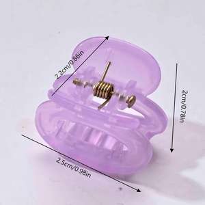 กิ๊บติดผมพลาสติกสไตล์เกาหลีสำหรับผู้หญิง สำหรับ<span class=keywords><strong>ผม</strong></span><span class=keywords><strong>สั้น</strong></span> แบบโปร่งใส สีลูกกวาด น่ารัก สดใส หวาน  แบบหนีบ - Product Image 4