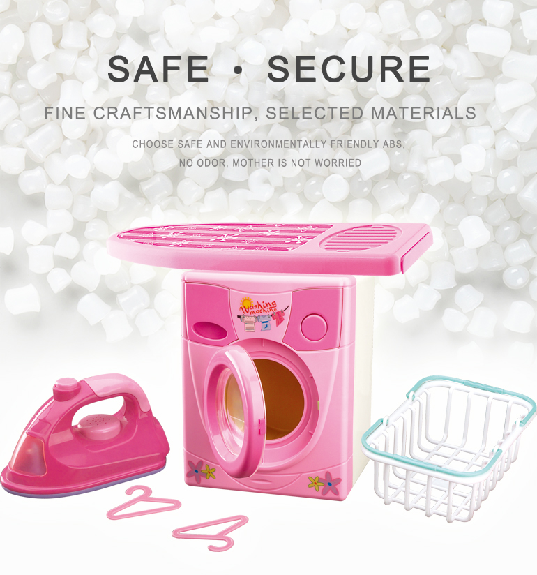 Education Toys Mini Combination Home Appliances Can Wash Clothes BO Pretend Play Girls Mini Washing Machine Toy For Kids