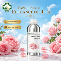 Huile de massage professionnelle pour SPA à base d'huile de rose de Damas (Rosa Damascena) pour une relaxation profonde et des soins botaniques purs